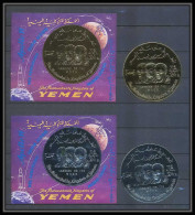 119 Yemen Royaume (kingdom) N°162 /163 OR (gold Stamps) Espace Space Apollo 11 LANDING ON THE MOON Lollini 4500 Yem 58a - Asie