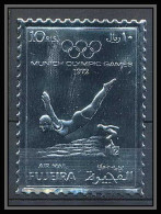 040 Fujeira N°1282 Jeux Olympiques Olympic Games 1972 Munich Argent Silver Plongeon Diving - Fujeira