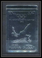 039 Fujeira N°1282 Jeux Olympiques Olympic Games 1972 Munich Argent Silver Non Dentelé Plongeon Diving - Fujeira
