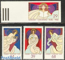 Canada 1986 Christmas 4v, Mint NH, Religion - Angels - Christmas - Unused Stamps