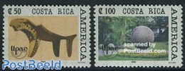 Costa Rica 1989 UPAEP 2v, Mint NH, U.P.A.E. - Art - Sculpture - Sculpture