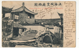 CPA - CHINE - SHANGHAI - Vieux Pont Dans La Ville Indigène De Shanghai - 1906 - Affr 5c Blanc X2 - Chine