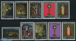 Colombia 1968 39th Eucharistic Congress 10v, Mint NH, Religion - Religion - Art - Paintings - Colombia