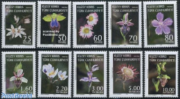 Turkish Cyprus 2008 Definitives, Orchids 10v, Mint NH, Nature - Flowers & Plants - Orchids - Autres & Non Classés