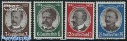 Germany, Empire 1934 Colonial Explorers 4v, Mint NH, History - Politicians - Unused Stamps