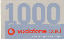 PREPAID PHONE CARD ALBANIA  (CZ2514 - Albania