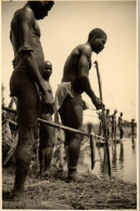 CP Carte Photo D'époque Photographie Vintage Afrique Pêcheur Bambara  - Africa