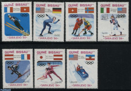 Guinea Bissau 1984 Olympic Winter Games 7v, Mint NH, Sport - Ice Hockey - Olympic Winter Games - Skating - Skiing - Hockey (sur Glace)