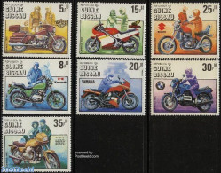 Guinea Bissau 1985 Motor Cycle Centenary 7v, Mint NH, Transport - Motorcycles - Motorbikes