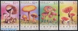 Hong Kong 2004 Mushrooms 4v, Mint NH, Nature - Mushrooms - Neufs
