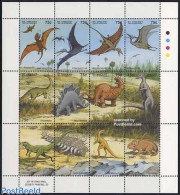 Saint Vincent 1994 Preh. Animals 12v M/s, Dimorphodon, Mint NH, Nature - Prehistoric Animals - Prehistorics