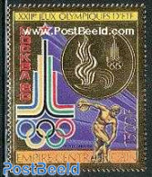 Central Africa 1979 Olympic Games Moscow 1v Gold, Mint NH, Sport - Athletics - Olympic Games - Athlétisme
