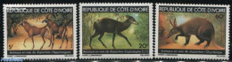 Ivory Coast 1979 Endangered Animals 3v, Mint NH, Nature - Animals (others & Mixed) - Ongebruikt