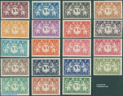 French Guyana 1945 Definitives 19v, Mint NH, History - Nature - Coat Of Arms - Animals (others & Mixed) - Autres & Non Classés
