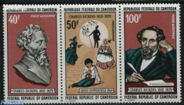 Cameroon 1970 Charles Dickens 3v [::], Mint NH, Art - Authors - Ecrivains