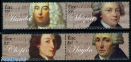 Ireland 2009 Composers 2x2v [:], Mint NH, Performance Art - Amadeus Mozart - Music - Staves - Unused Stamps