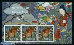 Ireland 2010 Year Of The Tiger S/s, Mint NH, Nature - Various - Cat Family - New Year - Ungebraucht