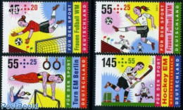 Germany, Federal Republic 2011 Sports 4v, Mint NH, History - Sport - Europa Hang-on Issues - Football - Gymnastics - H.. - Unused Stamps