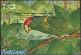 Comoros 1999 Amazona Viridigenalis S/s, Mint NH, Nature - Birds - Parrots - Komoren (1975-...)