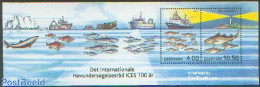 Denmark 2002 100 Year ICES S/s, Mint NH, Nature - Transport - Various - Fish - Fishing - Ships And Boats - Joint Issue.. - Unused Stamps