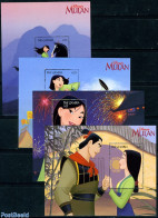 Gambia 1998 Disney, Mulan 4 S/s, Mint NH, Art - Disney - Disney