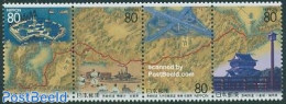 Japan 1997 Nagasaki, Saga, Fukuoka 4v [:::], Mint NH, History - Transport - Various - Netherlands & Dutch - Railways -.. - Unused Stamps