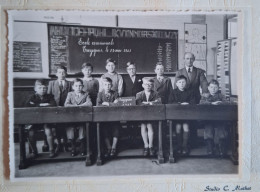 Photo école Communal De Trazegnies 1949 - Charleroi