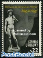 Uruguay 2001 David Of Michelangelo 1v, Mint NH, Art - Michelangelo - Sculpture - Sculpture