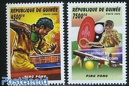 Guinea, Republic 2006 Scouting, Table Tennis 2v, Mint NH, Sport - Scouting - Table Tennis - Tennis De Table