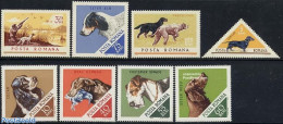 Romania 1965 Hunting Dogs 8v, Mint NH, Nature - Sport - Birds - Dogs - Hunting - Shooting Sports - Ongebruikt
