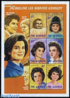 Gambia 2002 Jacqueline Kennedy-Onassis 6v M/s, Mint NH, History - American Presidents - Women - Unclassified