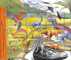 Grenada 1999 Preh. Animals 9v M/s, Mint NH, Nature - Prehistoric Animals - Préhistoriques