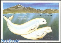 Tanzania 1999 Beluga S/s, Mint NH, Nature - Sea Mammals - Tanzania (1964-...)