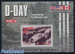 Gambia 2004 D-Day S/s, Bomber Construction, Mint NH, History - Transport - World War II - Aircraft & Aviation - WW2
