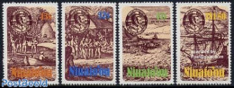 Niuafo'ou 1985 Jacob Le Maire 4v S-a, Mint NH, History - Performance Art - Transport - Explorers - Netherlands & Dutch.. - Onderzoekers
