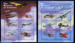 Gambia 1998 Aviation History 12v (2 M/s), Mint NH, Transport - Aircraft & Aviation - Avions