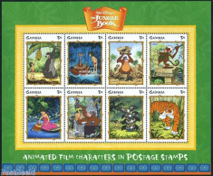 Gambia 1999 Disney, Jungle Book 8v M/s, Mint NH, Art - Disney - Disney