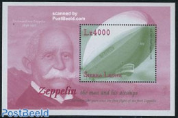 Sierra Leone 2000 Zeppelin S/s, Mint NH, Transport - Zeppelins - Zeppelins