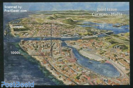 Curaçao 2013 Joint Issue With Malta S/s, Mint NH, Transport - Various - Ships And Boats - Joint Issues - Art - Bridge.. - Ships