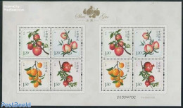 China People’s Republic 2014 Fruits M/s, Mint NH, Nature - Fruit - Unused Stamps