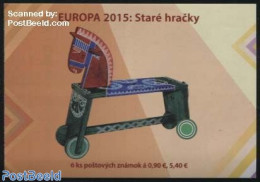 Slovakia 2015 Europa, Old Toys Booklet, Mint NH, History - Nature - Various - Europa (cept) - Horses - Stamp Booklets .. - Neufs