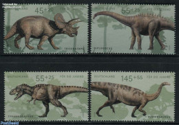 Germany, Federal Republic 2008 Dinosaurs 4v, Mint NH, Nature - Prehistoric Animals - Unused Stamps