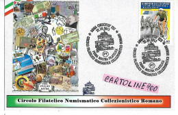 Cartolina Maximum Circolo Filatelico Numismatico Romano Via Vestricio Spurinna Lazio Roma (tiratura Limitata 400/retro) - Autres & Non Classés