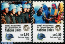 United Nations, Geneva 2016 International Day Of UN Peacekeepers 2v, Mint NH, Various - Uniforms - Costumes