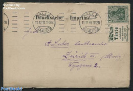 Germany, Empire 1911 Postcard With Stamp With Commercial Tab Pelikan Tinte (R9), Postal History - Brieven En Documenten