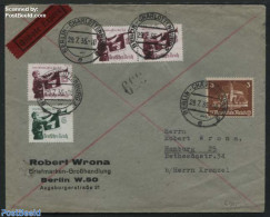 Germany, Empire 1935 Eilbote Expres Letter From Berlin To Hamburg, Postal History - Covers & Documents