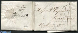 France 1817 Letter From Morlaix Via Rotterdam To Schiedam (NL), Postal History - Lettres & Documents