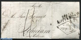 France 1816 Letter From Paris To Schiedam (NL) Via Rotterdam, Postal History - Lettres & Documents