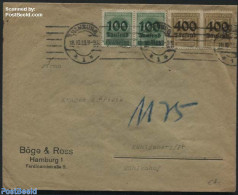 Germany, Empire 1923 Letter From Hamburg To Muehlendorf, Postal History - Covers & Documents