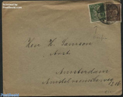 Germany, Empire 1922 Letter To Amsterdam, Stamps With Perfins, Postal History - Brieven En Documenten